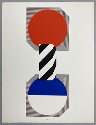 Kumi Sugaï, Composition, 1970, Lithograph for sale at Pamono