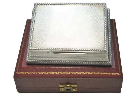 Sterling Silver Cigarette Box from Asprey & Co. London, 1950s for sale at  Pamono