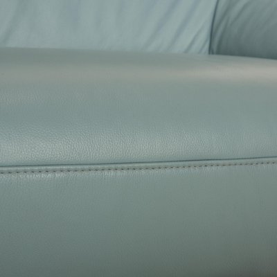 Aqua blue leather sofa outlet