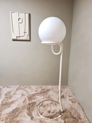 Vintage globe floor on sale lamp