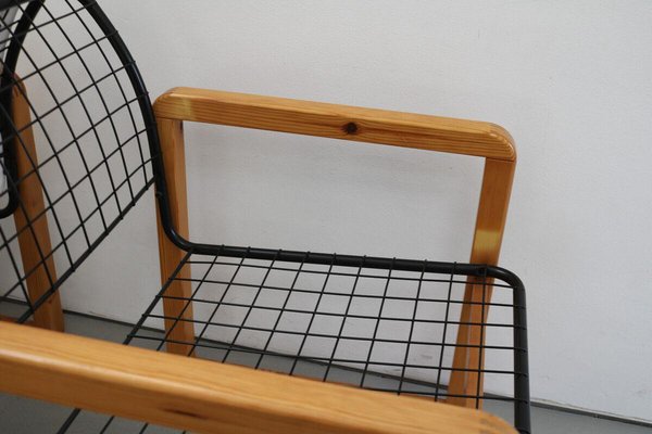 Wire Armchair by Knut & Marianne Hagberg for Ikea, 1982 for sale