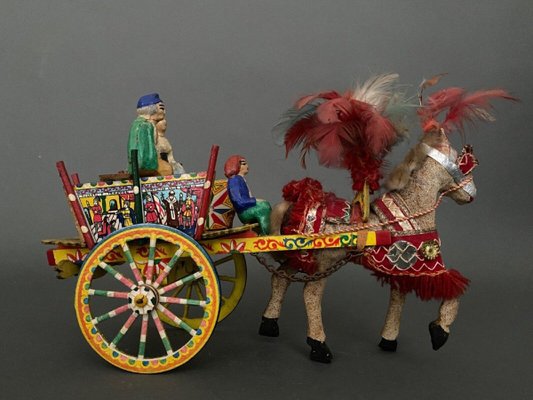 Carro folkloristico siciliano dei primi del '900 in