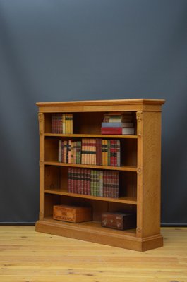 Late Victorian Oak Open Bookcase 1890s for sale at Pamono