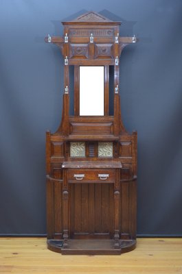 Victorian Oak Hall Stand in the style of Christopher Dresser 1890