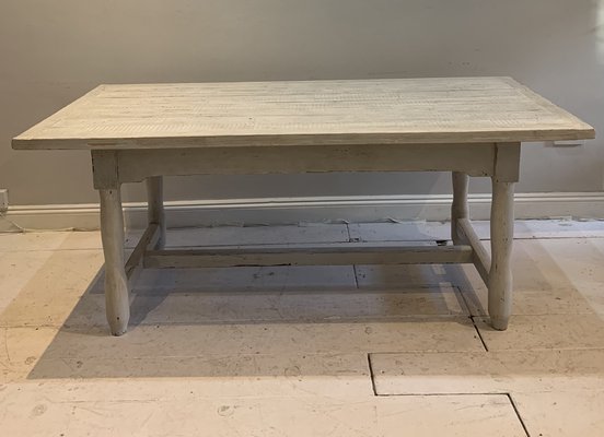 Painted Dining Table with Two End Drawers 1915