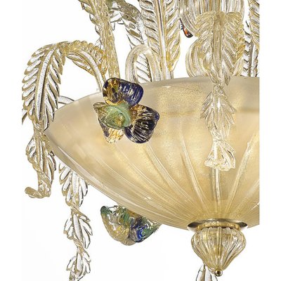 Gold 2024 floral chandelier
