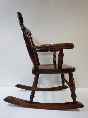 Antique Windsor Children's Rocking Chair, 1850 for sale at Pamono