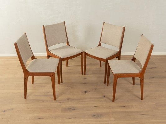 Vintage Dining Room Chairs by Johannes Andersen 1960s Set of 4