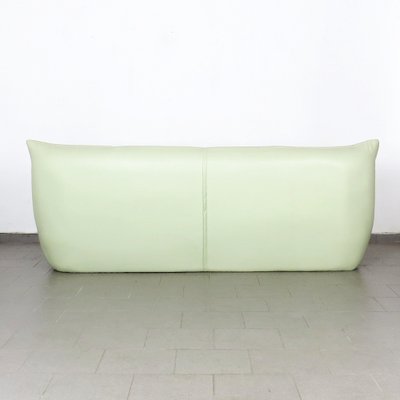 Lime green leather sofa deals