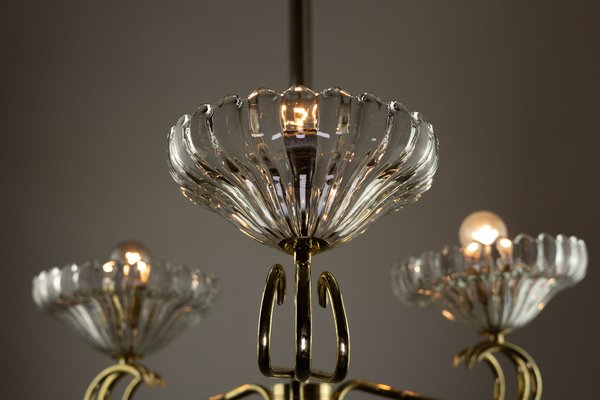 Art Deco Lampe aus Muranoglas von Barovier & Toso, 1940er bei Pamono kaufen
