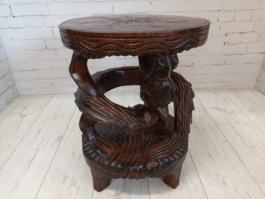Carved 2024 wood stool