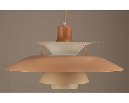 VintagePh5 Pendant in Sandy Beige from Louis Poulsen 1970s for