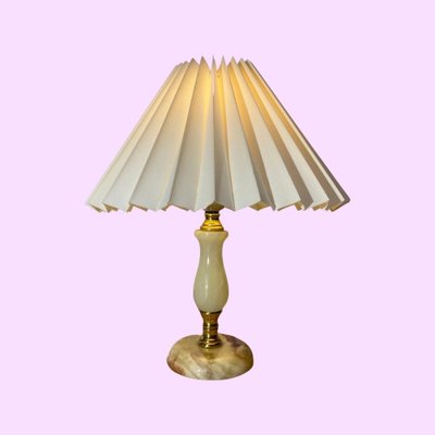 Vintage green sale marble lamp