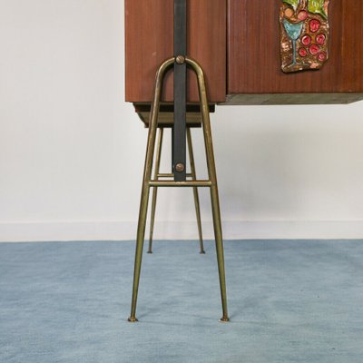Vintage corner bar cabinet deals
