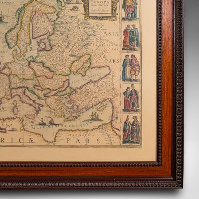 Cartes Géographiques - Ancienne carte encadré - Europa recens descripta a Guilielmo Blaeuw Cartes Géographiques - Ancienne carte encadré - Europa recens descripta a Guilielmo Blaeuw