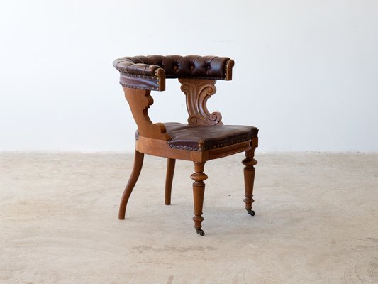 Swedish Barrel Back Desk Chair for sale at Pamono