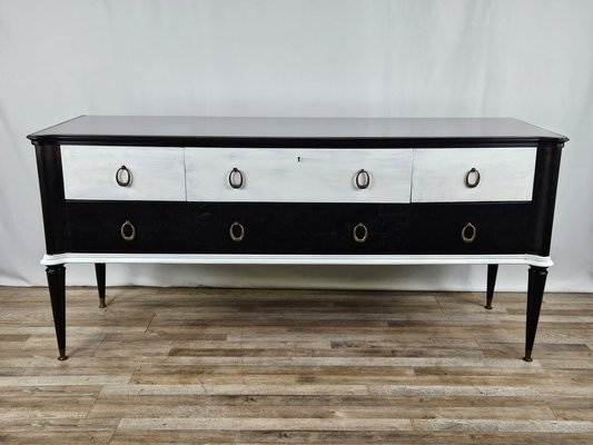 black and rattan dresser Frances Woven Rattan Tall 4 Drawer Dresser, Black