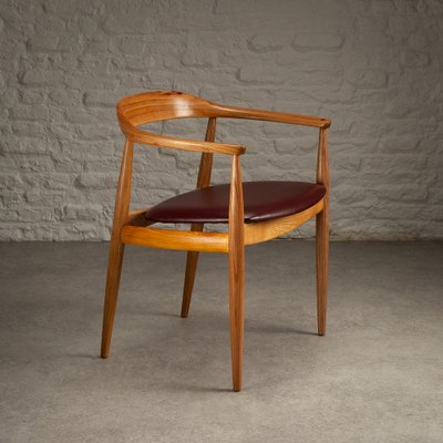 Vintage Danish Desk Chair in Elm by Arne Wahl Iversen for Niels