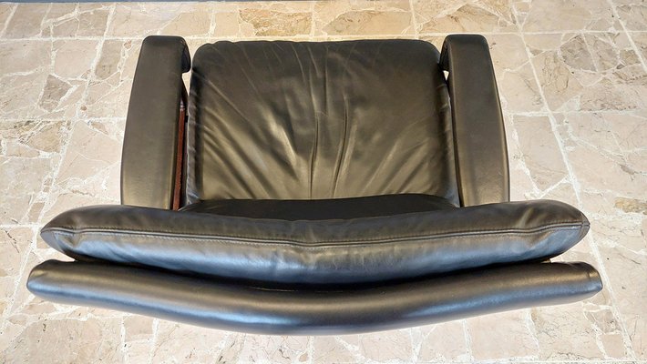 Leather King Chair by Andr Vandenbeunk for Str ssle 1960s for