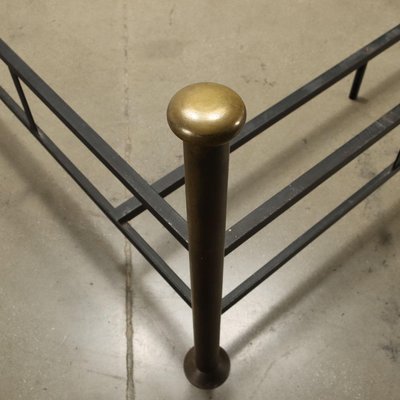Vintage Double Bed Brass Italy 1970s for sale at Pamono