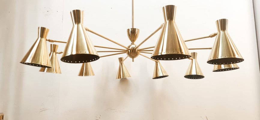10 light cheap brass chandelier