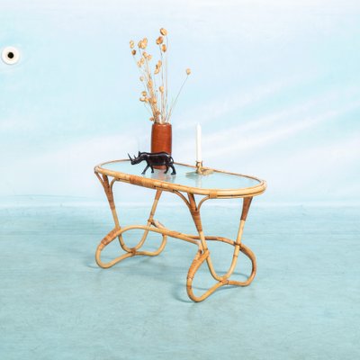 Mid Century Safari Style Oval Coffee Table from Roh Noordwolde