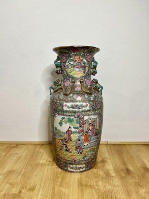 Large Floor Standing Vases Large Grey Ceramic Floor Standing Vase With