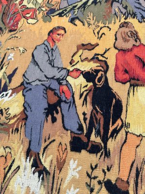 Modern French Aubusson Tapestry Guy Laval from Bobyrugs, 1930s