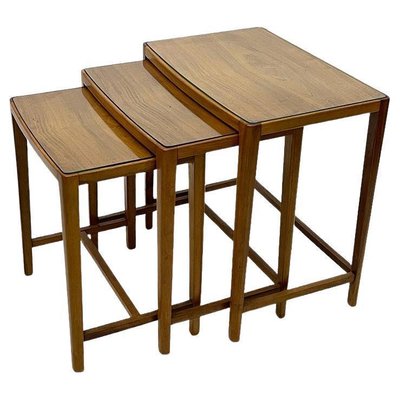 Mid Century Scandinavian Nesting Tables Set of 3
