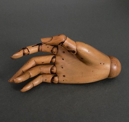 19th Century Wooden Articulated Hand 3 for sale at Pamono
