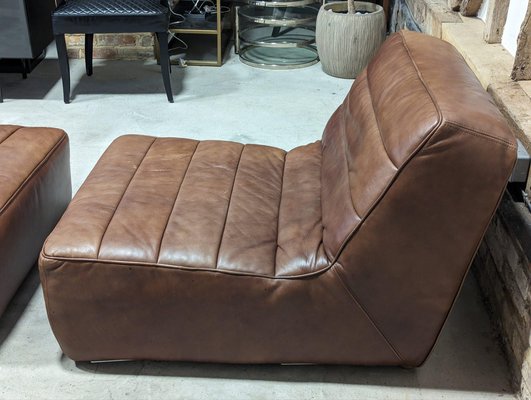 Lounge Chair and Footstool from Timothy Oulton Set of 2
