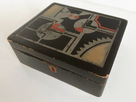 小物入れ Large OP Art Lacquer Box Large Op Art Lacquer Box