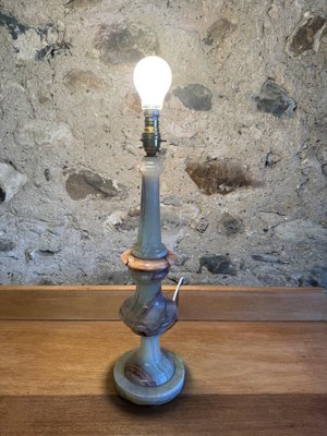 Large Vintage Onyx Table Lamp for sale at Pamono