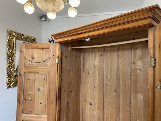 Light pine wardrobe best sale