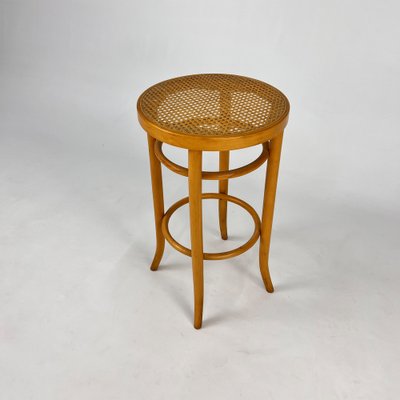 Cane and Bentwood Barstool Austria 1940s