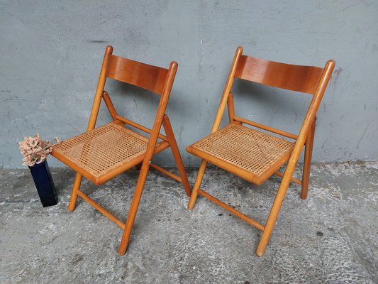 Vintage rattan folding chair shop