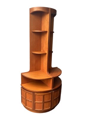 Mid Century Teak Corner Units from Nathan Set of 2