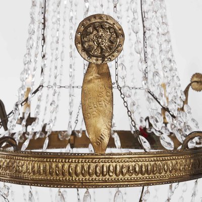 Empire Six Flame Chandelier 1800s