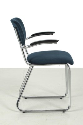 Vintage Chrome Tubular Frame Chairs from Ahrend de Cirkel Set of