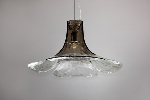 Vintage Tulip LS185 Pendant Lamp by Carlo Nason for Mazzega 1970s