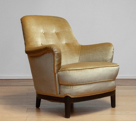 Brown and sale gold chair