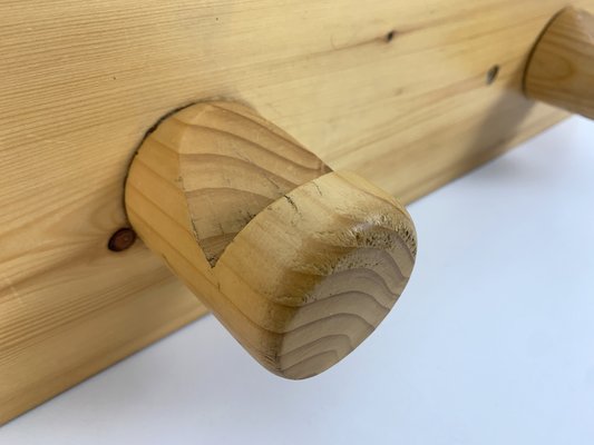 French Coat Rack in Pinewood attributed to Charlotte Perriand for