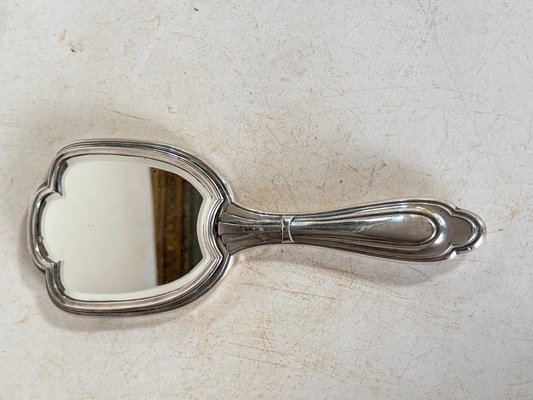 ANCIEN MIROIR FACE à Main Argent Massif XIX ème Angleterre EUR 90,00