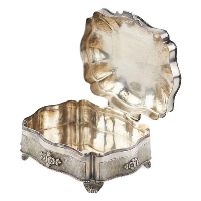 Vintage Italian Silver Jewelry Box for sale at Pamono Vintage Italian Silver Jewelry Box for sale at Pamono