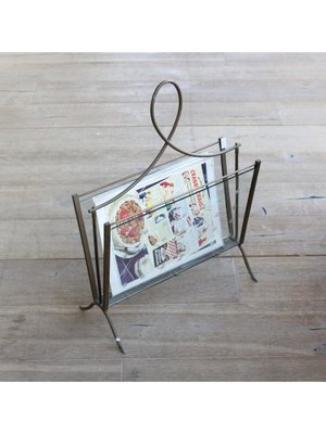 Vintage Magazine Rack, 1950s for sale at Pamono