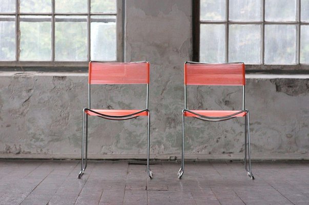 Set of Spaghetti Chairs by Giandomenico Belotti for sale at Pamono