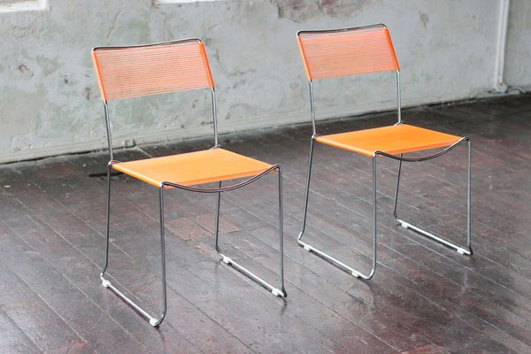Set of Spaghetti Chairs by Giandomenico Belotti for sale at Pamono