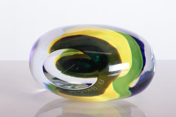 Handblown Murano Glass Vase by Alfredo Barbini for sale at Pamono