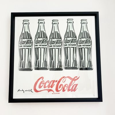 Andy Warhol, Coca-Cola, Lithograph, 2000s, Framed for sale at Pamono