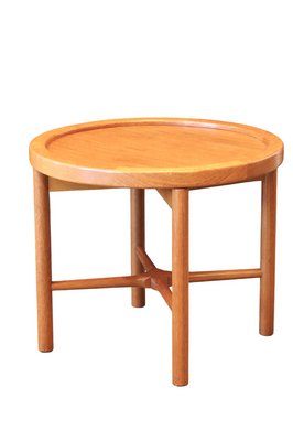 Danish Tray Table with Reversible Tray in Teak and Laminate 1960s